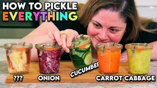 Quick Pickles | Easily PICKLE Any Vegetable or Fruit in MINUTES!