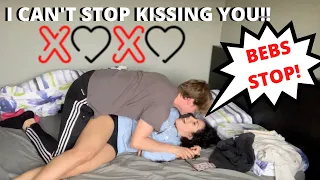 I Can't Stop Kissing You Prank On My Latina Girlfriend | Andrea & Lewis