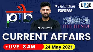 Daily Current Affairs in Hindi by Sumit Rathi Sir | 24 May 2021 The Hindu PIB for IAS