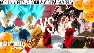 Dragon Ball Xenoverse - Goku & Vegeta vs Goku & Vegeta! (Super vs GT) (Gameplay)