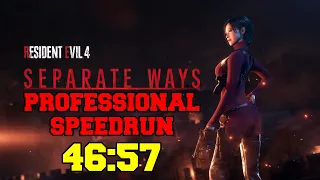 Resident Evil 4 Remake Separate Ways Professional Speedrun 46:57