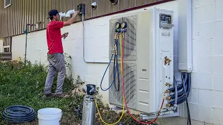 Installing a 3 ZONE Ductless HVAC System