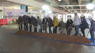 Lobby expansion underway at Charlotte airport