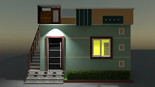 15 X 20 sqft small house Design II 300 sqft small ghar ka design II 15 x 20 small house design