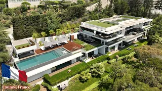 Inside an Ultra Modern Mega Mansion in Cannes, France with Epic Sea & Island views (Tour it with US)