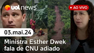 Moraes manda soltar Cid, CNU adiado, chuvas no RS + notícias ao vivo | UOL News 2ª Edição | 03/05/24