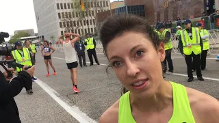 Emma Bates pulls away from field at Amway River Bank Run 25K