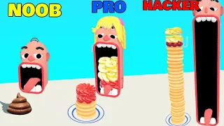 NOOB vs PRO vs HACKER in Pancake Run