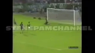 Roberto Baggio (Fiorentina) - 24-08-1988 - Avellino 0x1 Fiorentina - 1 gol