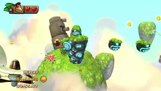 DKC Tropical Freeze - Time Attack - Crazy Clouds (W7-3) (Shiny Gold Medal, 1:21.07)