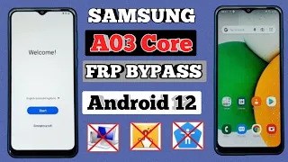 Samsung A03 Core Android 12 Frp Bypass Without Pc | Without Activity Manager New Method 2024 June