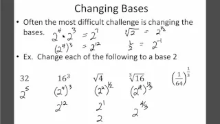 Math 30-1: 7.3 Exponential Equations