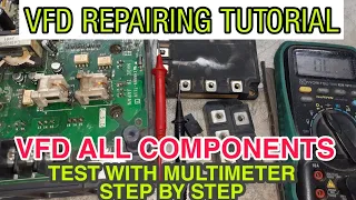 How to check Vfd All components with multimeter  | Vfd repairing tutorial in Urdu/Hindi