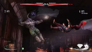 Doomsday vs Superman Injustice Gods Among Us Very Hard difficulty