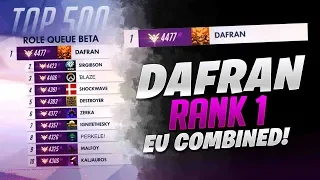 Dafran Rank 1 EU Combined! - Overwatch