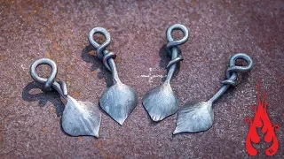 Blacksmithing - Forging a leaf key ring