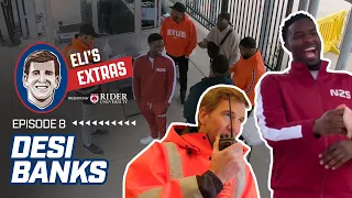 Eli Manning PRANKS Comedian Desi Banks with FAKE SECURITY | HIDDEN CAMERA!