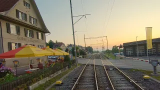 ★ 🇨🇭 Wil - Weinfelden - Romanshorn cab ride, Mittelthurgaubahn Switzerland [08.2019]