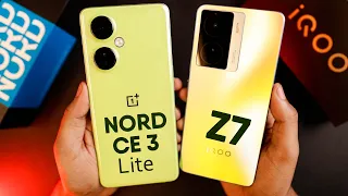 OnePlus Nord CE 3 Lite Vs IQOO Z7 Speed Test ⚡ Best Smartphone Under 20,000?