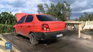 Cuban carwash doubles as water recycling plant