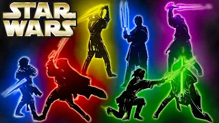 The 7 Forms of Lightsaber Combat & RARE STYLES - Star Wars Explained