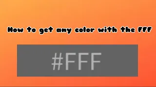How to get any color with the FFF - Saber Showdown