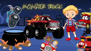 BEDTIME STORY FOR KIDS, MONSTER TRUCKS MAGICAL ADVENTURE