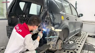 How to Repair a Rear Ended Car |BeginnerFriendly#mechanichan#accidentmaintenance#mechanic