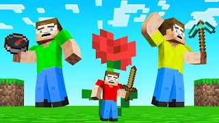 HUNTERS vs TINY SPEEDRUNNER in Minecraft!