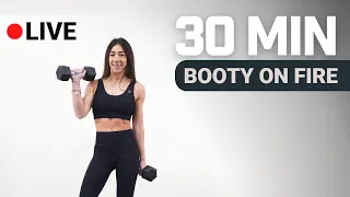 LIVE BOOTY ON FIRE (19) - 30 minuti di allenamento con esercizi per glutei alti e tonici