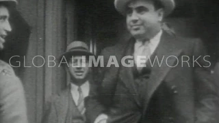 Gangster Al Capone Enters Court House