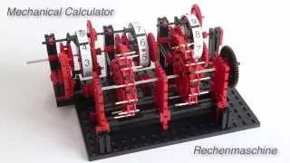 Mechanical Calculator / Calculating Machine / Rechenmaschine using fischertechnik