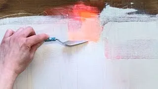 How to paint abstract EASILY as a beginner - learn acrylic painting, simple tools