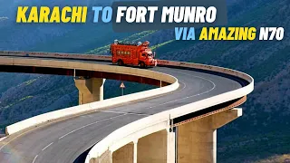 🚗 KARACHI TO FORT MUNRO SAFARNAMA | VIA AMAZING N70 | 2nd Largest Steel Bridge Of Asia | CPEC