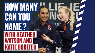 Body Parts And School Supplies | How Many Can You Name? | Heather Watson & Katie Boulter | LTA