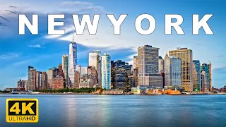 New York (NYC)USA 4k🇺🇸1 Hour Drone Aerial Relaxation Film ,Calming Music,Stunning and Relaxing Views