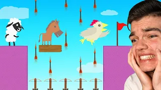 1000 STRZAŁ vs 3 NOOB! (Ultimate Chicken Horse)