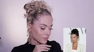 VIRAL ON TIKTOK! BELLA HADID BUN HAIRSTYLE, STEP BY STEP TUTORIAL