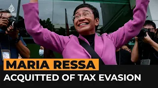 Nobel winner Maria Ressa cleared of tax evasion in Philippines | Al Jazeera Newsfeed