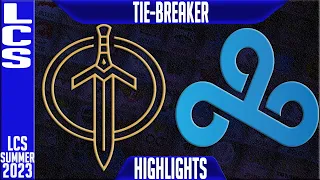 GG vs C9 Highlights | LCS Summer 2023 TIE- Breaker | Golden Guardians vs Cloud9