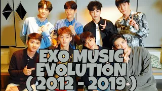 EXO -  MUSIC EVOLUTION ( 2012 - 2019 )