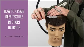 How to create deep texture in men's short haircuts