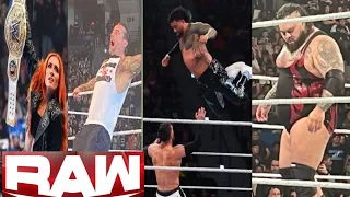 Sami Zayn Attacks On Gable & Bronson Reed - Lyra Saves Becky Lynch On Raw _ WWE Raw Highlights