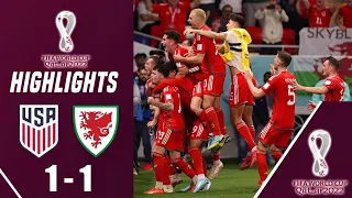 USA vs Wales 1-1 | All Goals & Highlights | FIFA World Cup QATAR 2022