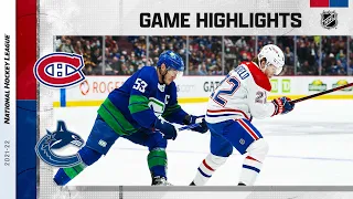 Canadiens @ Canucks 3/9 | NHL Highlights 2022