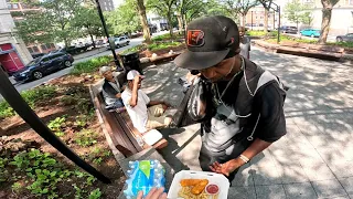 Getting FREE Food And Giving It To Strangers