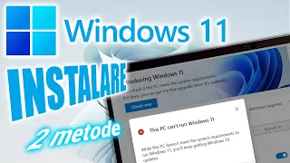 INSTALARE Windows 11 oficial pe ORICE PC (2 metode) | Windows 11 vs primul meu PC