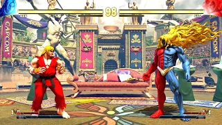 Ken vs Gill (Hardest AI) - Street Fighter V (PS5 4K 60FPS)