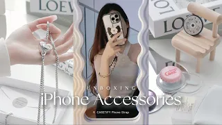 unboxing new accessories for my iphone , new popsocket grip  ft.CASETiFY Phone Straps 🤍
