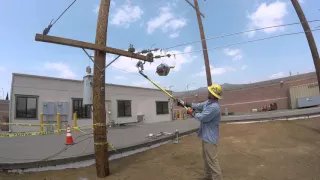 Mylar balloon contacting power lines